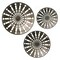 Southern Enterprises Set of 3 Bronze Contemporary Round Wall Art